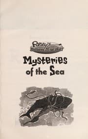 Tapa de Mysteries of the sea