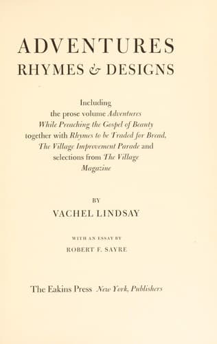Tapa de Adventures, rhymes & designs