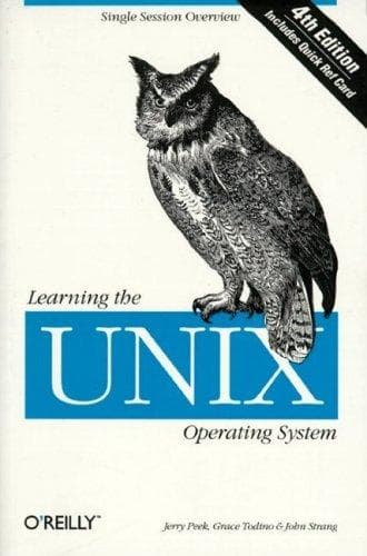 Tapa de Learning the UNIX Operating System