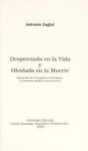 Tapa de Despreciada en la vida y olvidada en la muerte