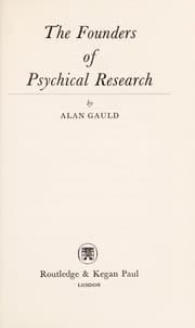 Tapa de The founders of psychical research