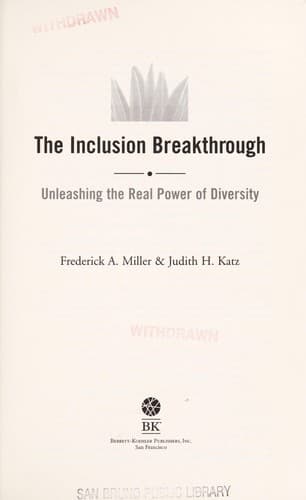 Tapa de The inclusion breakthrough
