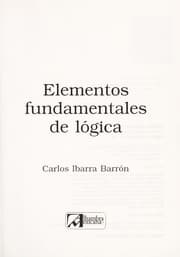 Tapa de Elementos fundamentales de lo gica