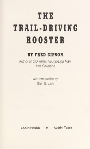 Tapa de The Trail-Driving Rooster
