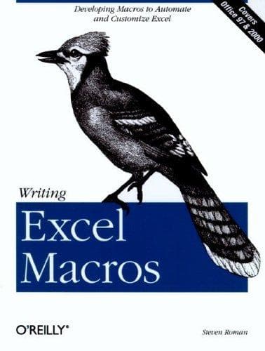 Tapa de Writing Excel macros