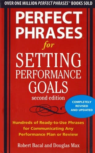 Tapa de Perfect phrases for setting performance goals