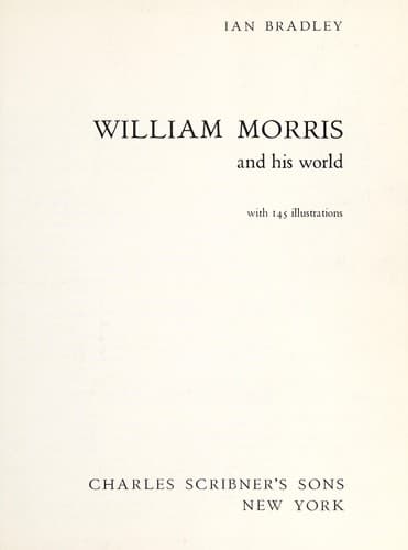 Tapa de William Morris and his world
