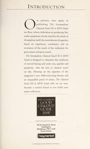 Tapa de The classical good CD & DVD guide, 2006