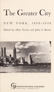 Tapa de The greater city: New York, 1898-1948