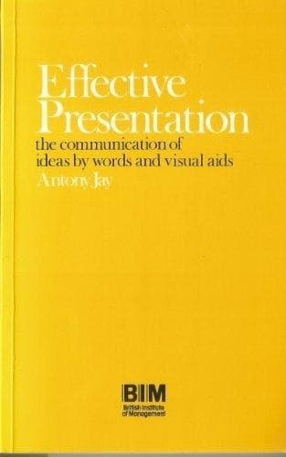Tapa de Effective presentation