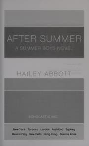 Tapa de After Summer