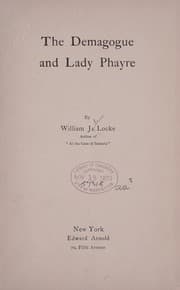 Tapa de The demagogue and Lady Phayre