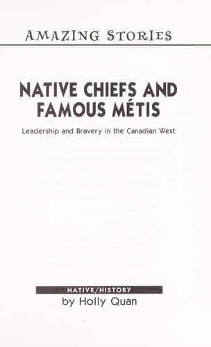 Tapa de Native chiefs and famous Métis