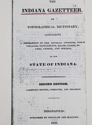 Tapa de The Indiana gazetteer, or, Topographical dictionary