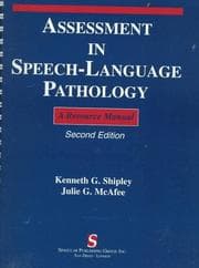 Tapa de Assessment in speech-language pathology
