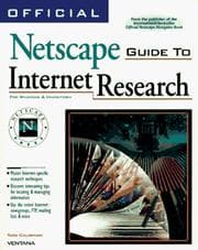 Tapa de Official Netscape guide to Internet research