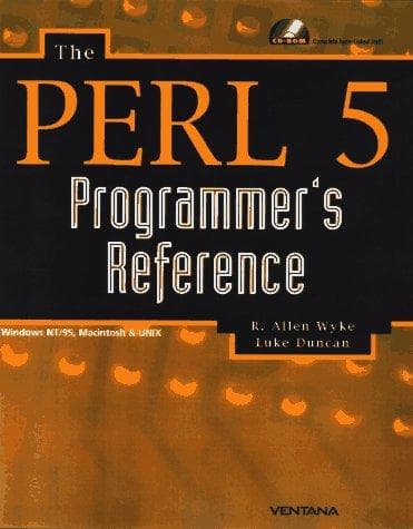Tapa de The Perl 5 programmer's reference