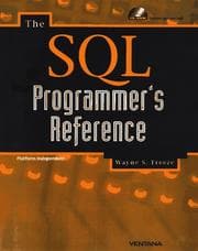 Tapa de The SQL programmer's reference