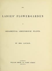 Tapa de The ladies' flower-garden of ornamental greenhouse plants