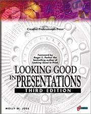 Tapa de Looking good in presentations