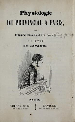 Tapa de Physiologie du provincial à Paris
