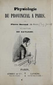 Tapa de Physiologie du provincial à Paris