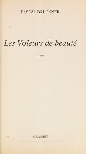 Tapa de Les voleurs de beauté
