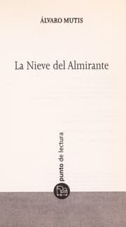 Tapa de La nieve del almirante