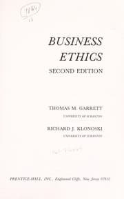 Tapa de Business ethics