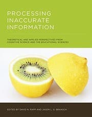 Tapa de Processing inaccurate information : theoretical and applied perspectives from cognitive science and the educational sciences