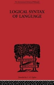 Tapa de Logical syntax of language