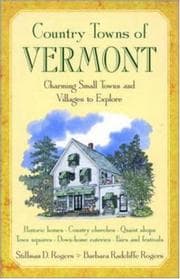 Tapa de Country towns of Vermont