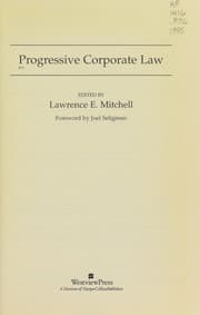 Tapa de Progressive corporate law
