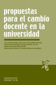 Tapa de Propuestas para el cambio docente en la universidad