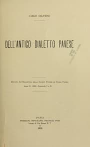 Tapa de Dell'antico dialetto pavese