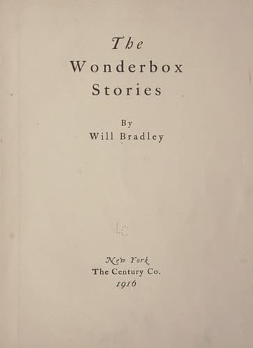 Tapa de The wonderbox stories