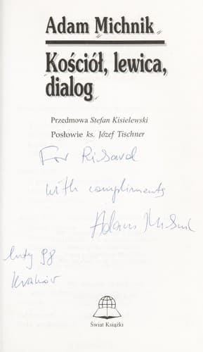 Tapa de Kos cio ¿, lewica, dialog