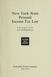 Tapa de New York state personal income tax law