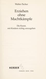 Tapa de Erziehen ohne Machtka mpfe