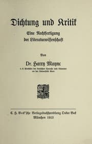 Tapa de Dichtung und Kritik