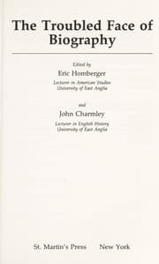 Tapa de The Troubled face of biography