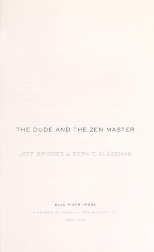 Tapa de The Dude and the Zen master