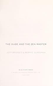 Tapa de The Dude and the Zen master