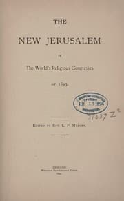 Tapa de The new Jerusalem in the World's Religious Congresses of 1893