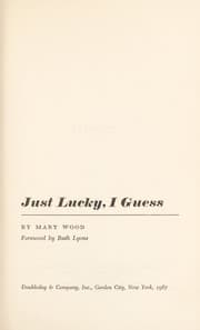 Tapa de Just lucky, I guess