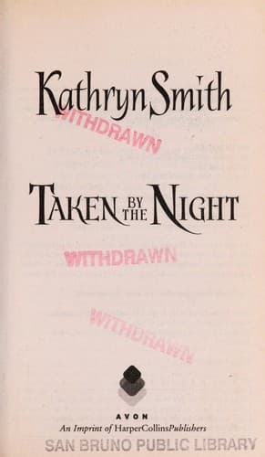 Tapa de Taken By the Night