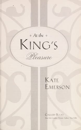 Tapa de At the King's Pleasure
