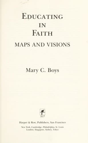 Tapa de Educating in faith
