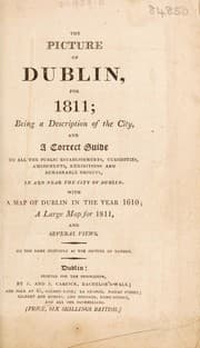 Tapa de The picture of Dublin, for 1811