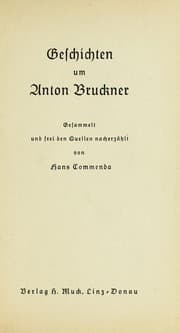 Tapa de Gesichichten um Anton Bruckner